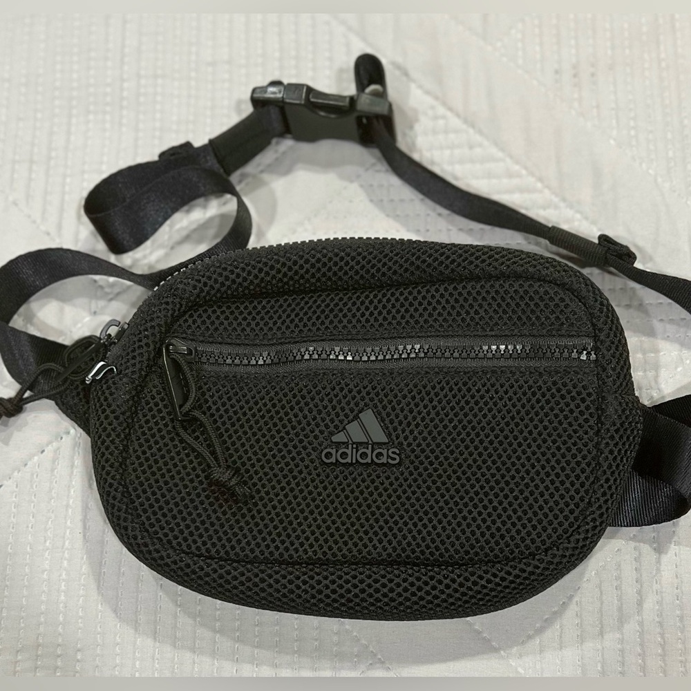 Adidas Black Mesh Belt Bag